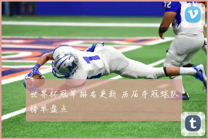 世界杯冠军排名更新 历届夺冠球队榜单盘点